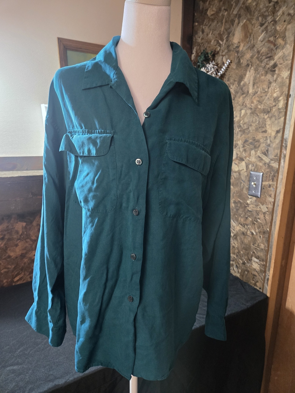 Teal Button-Up Shirt